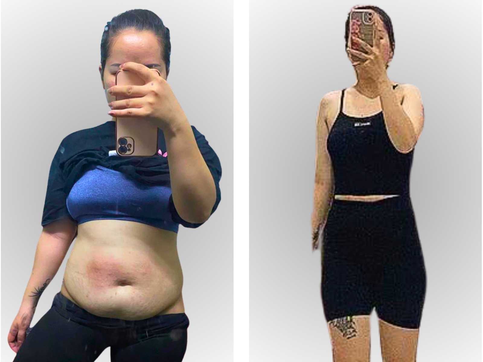 Before: 85 KG → After: 70 KG