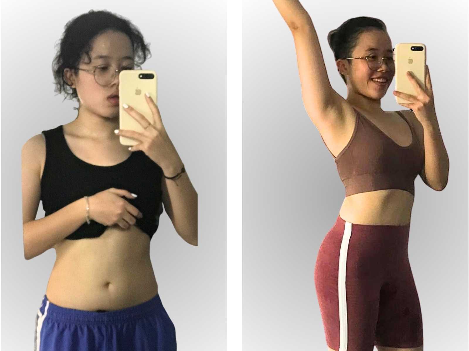 Before: 25% Bodyfat → After: 20% Bodyfat